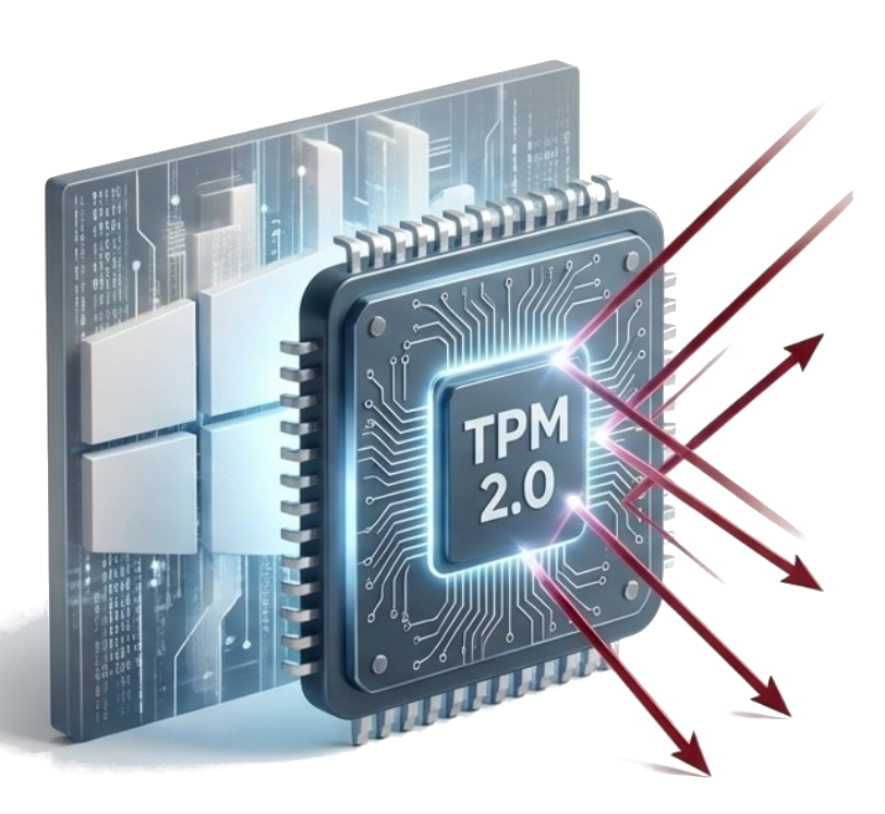 تراشه TPM به‌عنوان ریشهٔ سخت‌افزاری اعتماد برای کلیدها و اندازه‌گیری وضعیت بوت